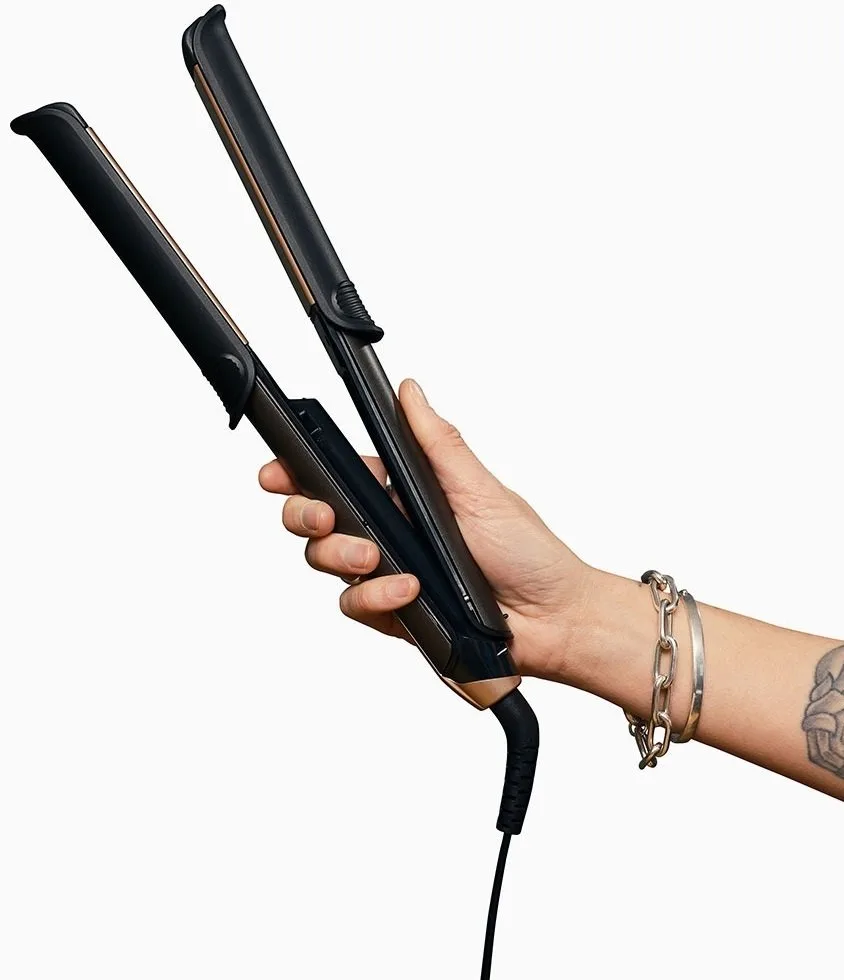 Випрямляч та плойка 2в1 Remington One Straight  Curl, 5 температурних режимів (150-230°C), з кейсом та захисною рукавичкою.