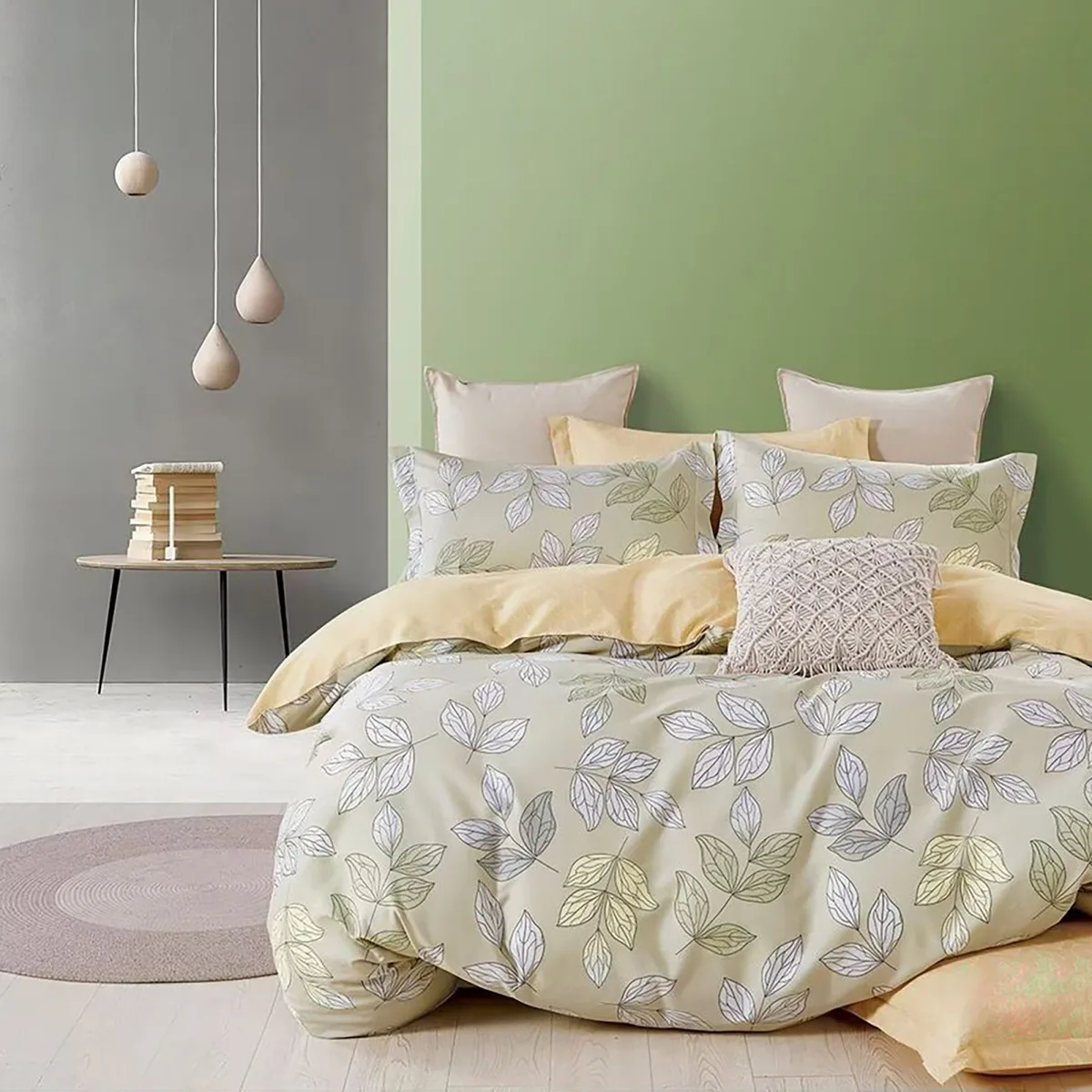 Євро комплект постільної білизни Home Line Сатин 230х260 Принт
