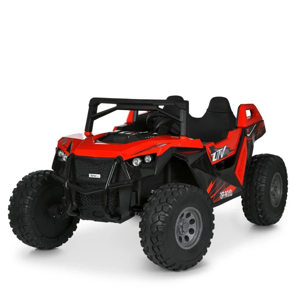 Дитячий електромобіль баггі 4WD еко шкіра 2x12V7Ah чорний