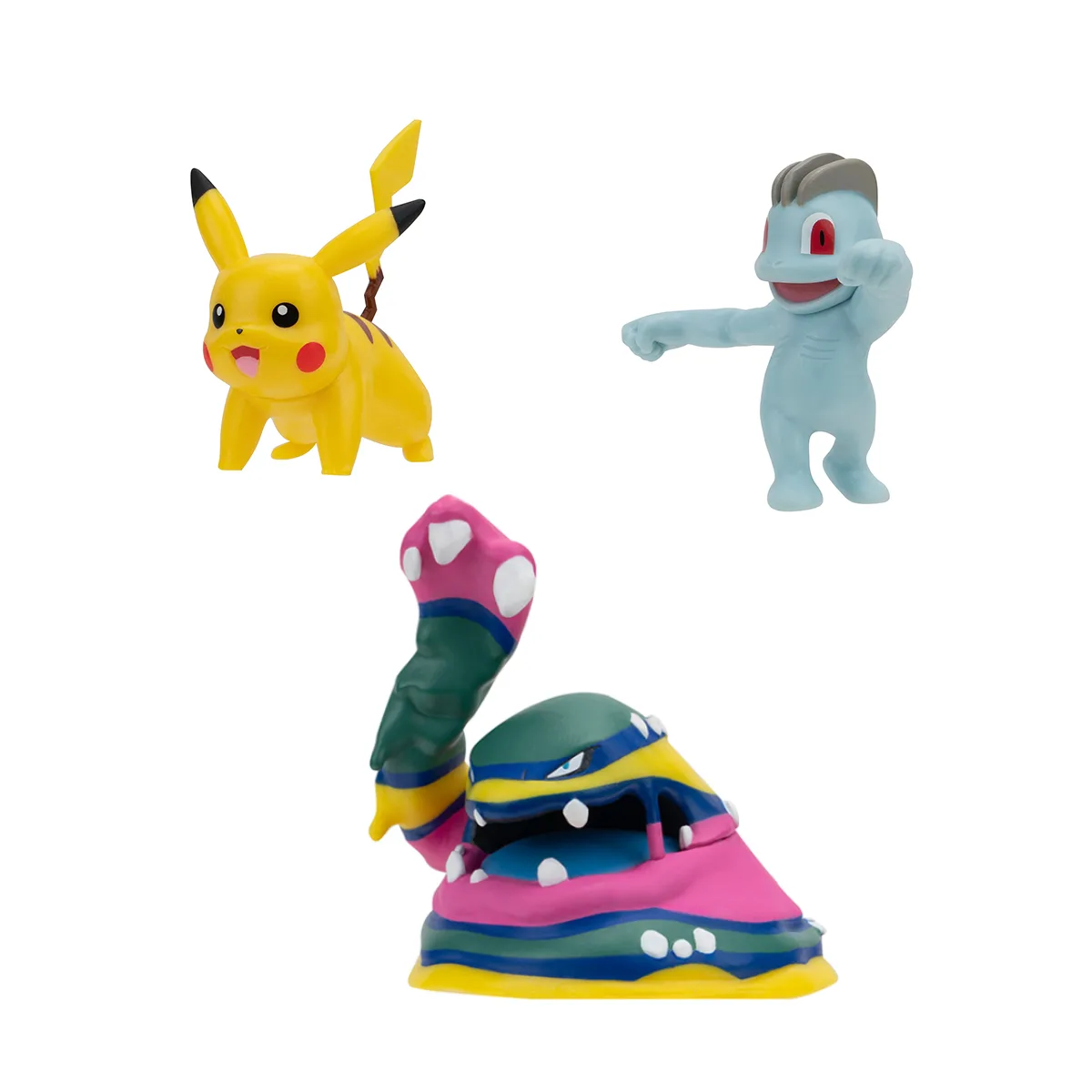 Набір ігрових фігурок Pokemon полімер 7,6 см Мачоп Пікачу Алола Мак