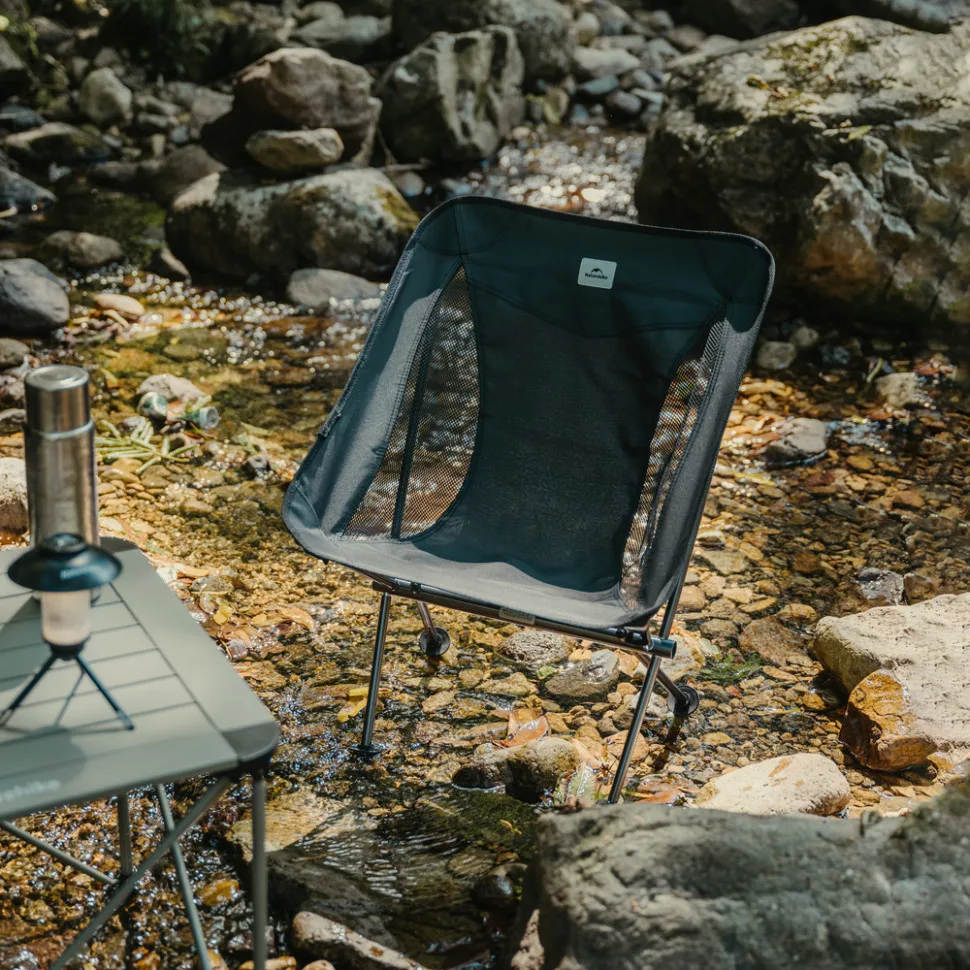 Складной стул Naturehike алюминий M серый
