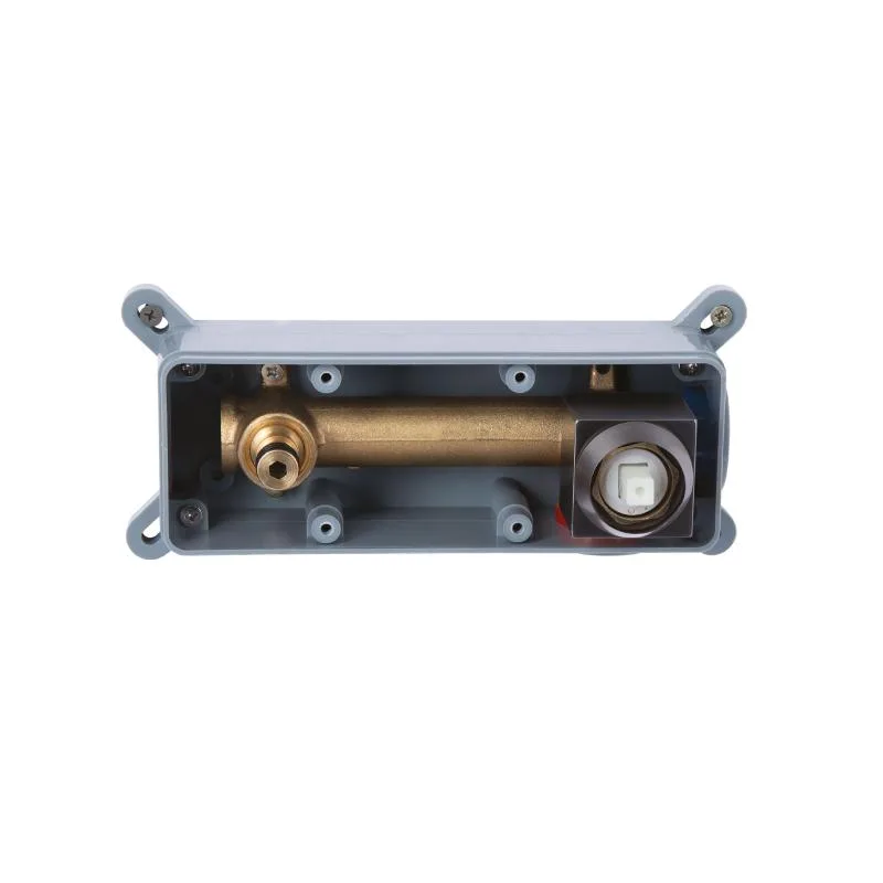 Змішувач для раковини прихованого монтажу Qtap Gemini 220х143х203 мм латунь Gunmetal Black PVD