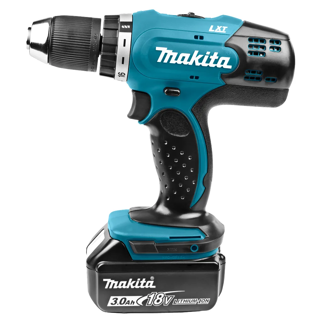 Аккумуляторная шуруповерт-дрель Makita 18В 3А·час эргономичный быстрозажимной для мастеров и профессионалов