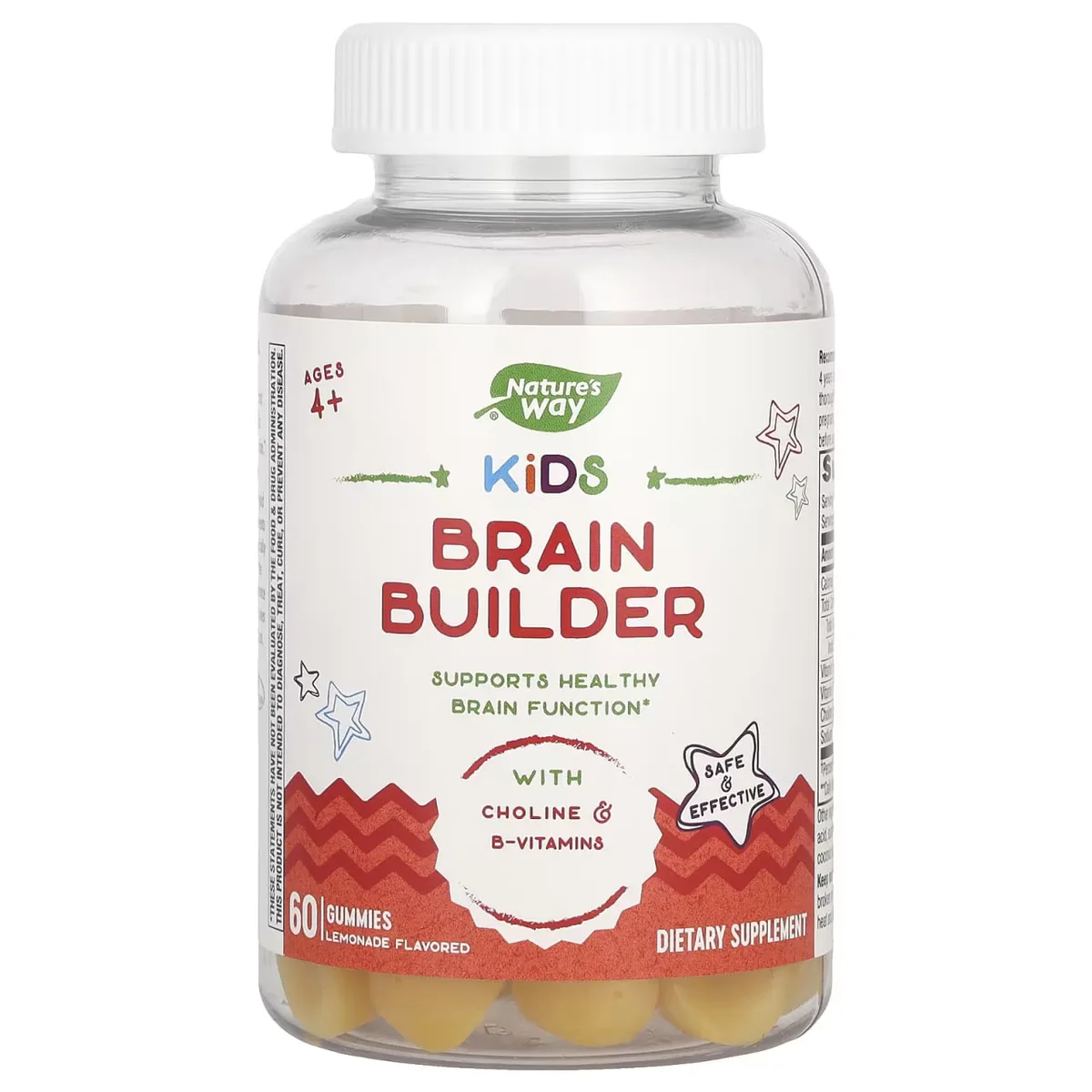 Жувальні мармеладки ProDobro Kids Brain Builder 60 шт Вегетаріанські без глютену