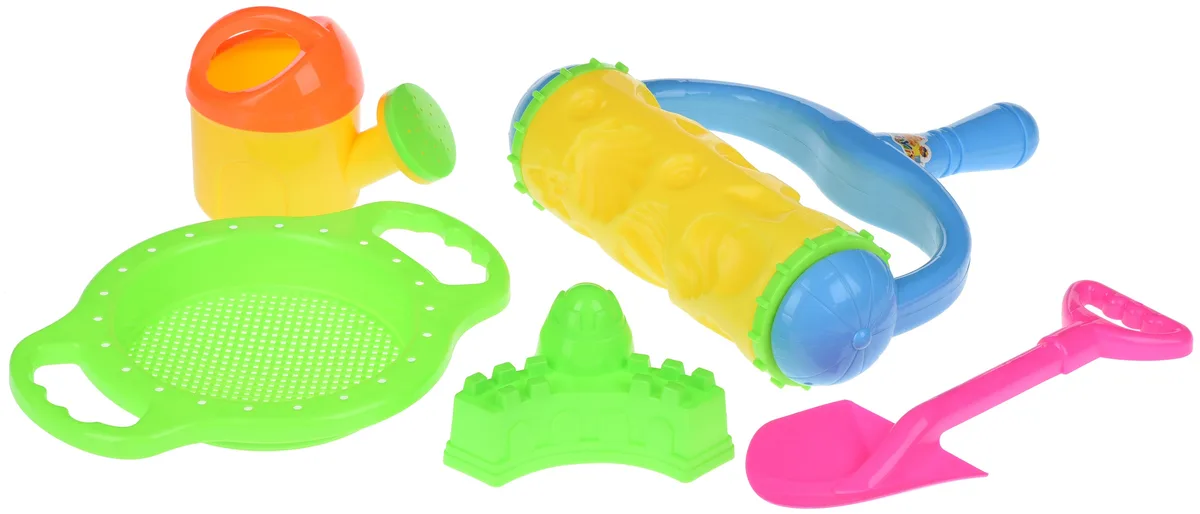 Набір для гри з піском Same Toy з Валиком 5ел, жовтий