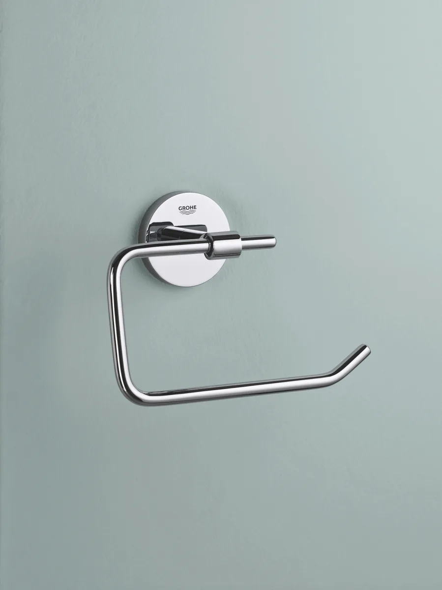 Тримач для туалетного паперу Grohe Нержавіюча сталь 104х152х58 мм Сталевий