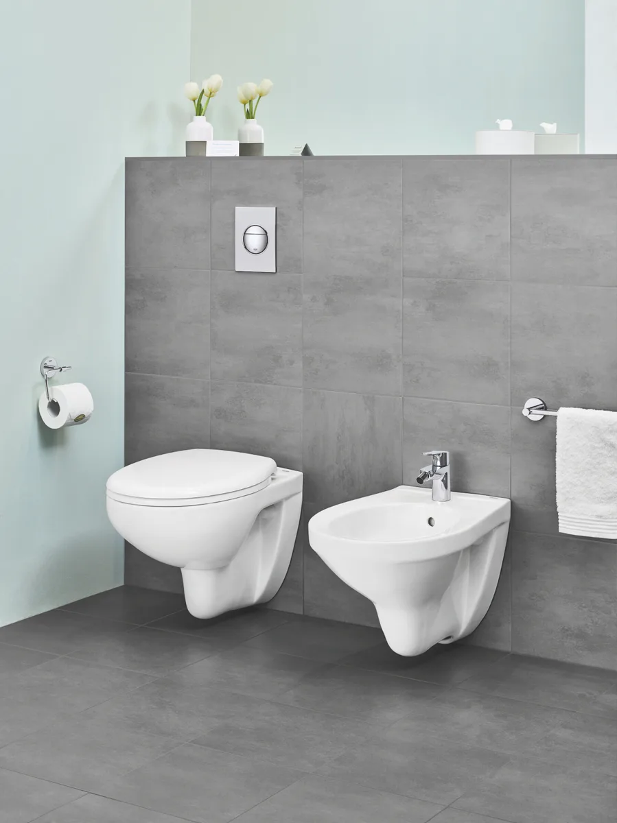 Тримач для туалетного паперу Grohe Нержавіюча сталь 104х152х58 мм Сталевий