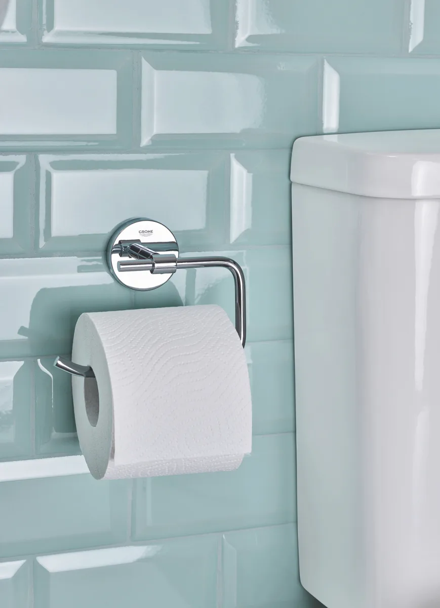 Тримач для туалетного паперу Grohe Нержавіюча сталь 104х152х58 мм Сталевий