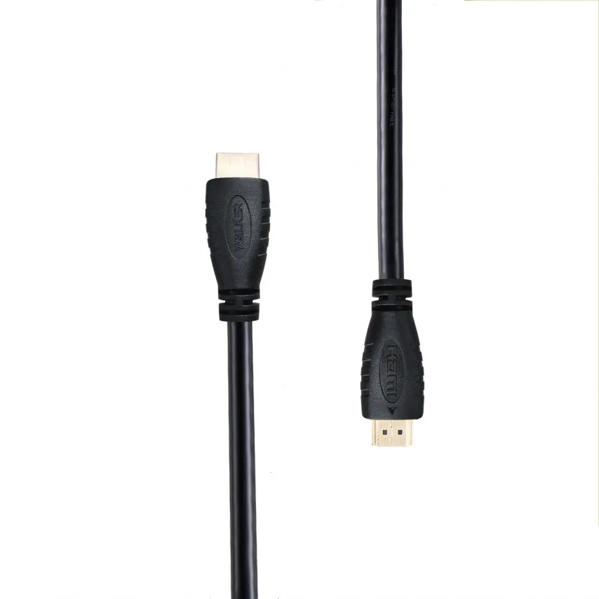Кабель HDMI 2.0 WALKER PVC 1.5м чорний 4K 60Hz