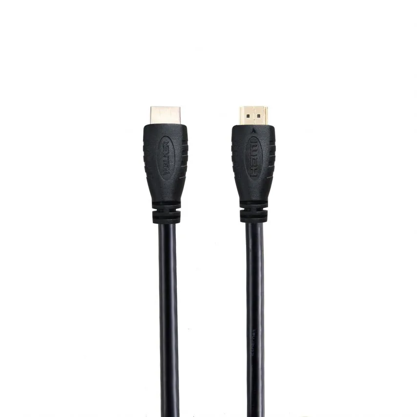 Кабель HDMI 2.0 WALKER PVC 1.5м чорний 4K 60Hz