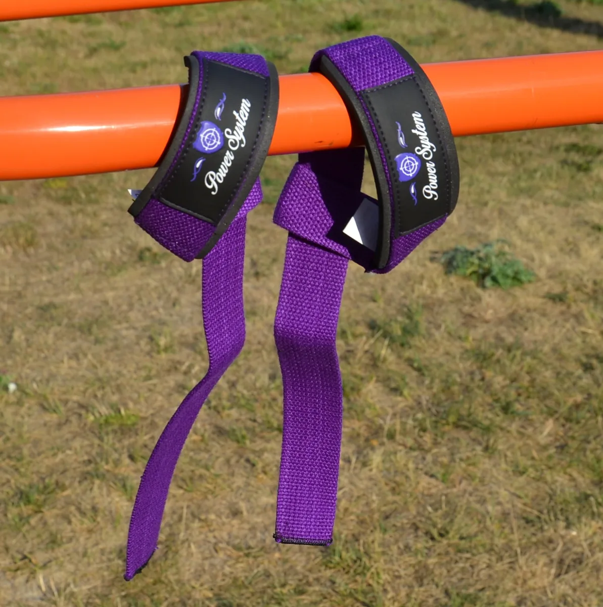 Лямки для тяги Active Point бавовна 120 см фіолетові