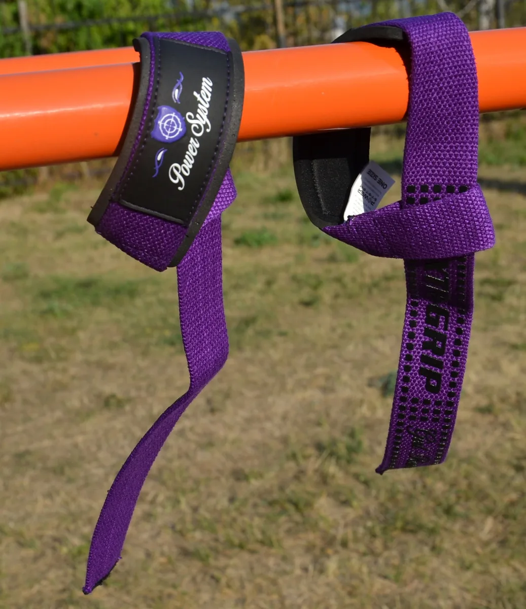 Лямки для тяги Active Point бавовна 120 см фіолетові