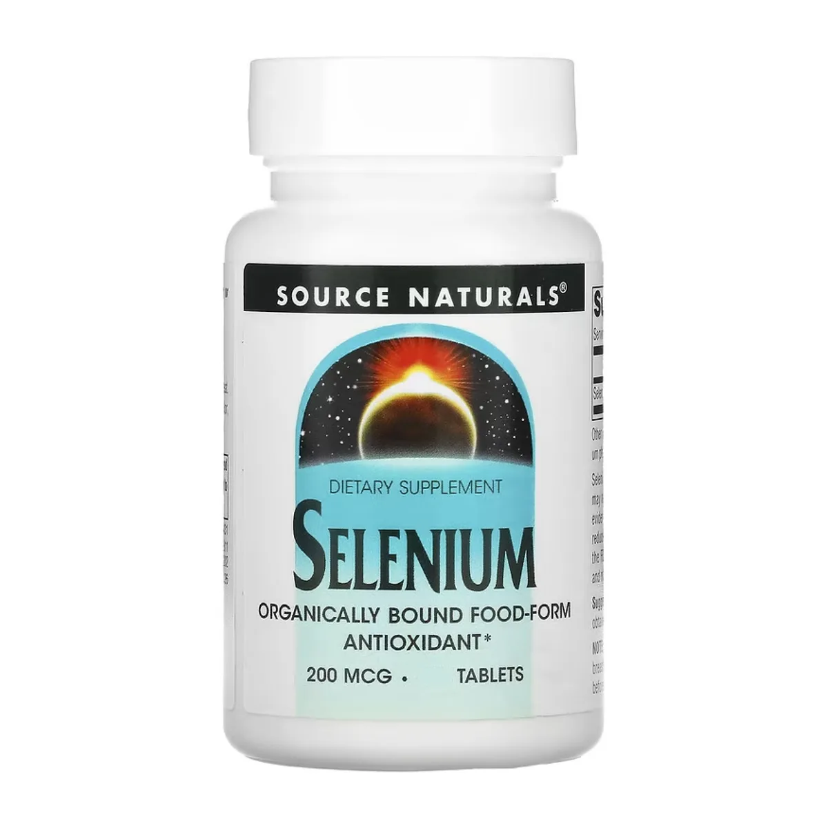 Селен 200 мкг 60 таблеток Source Naturals Антиоксидантний мінерал