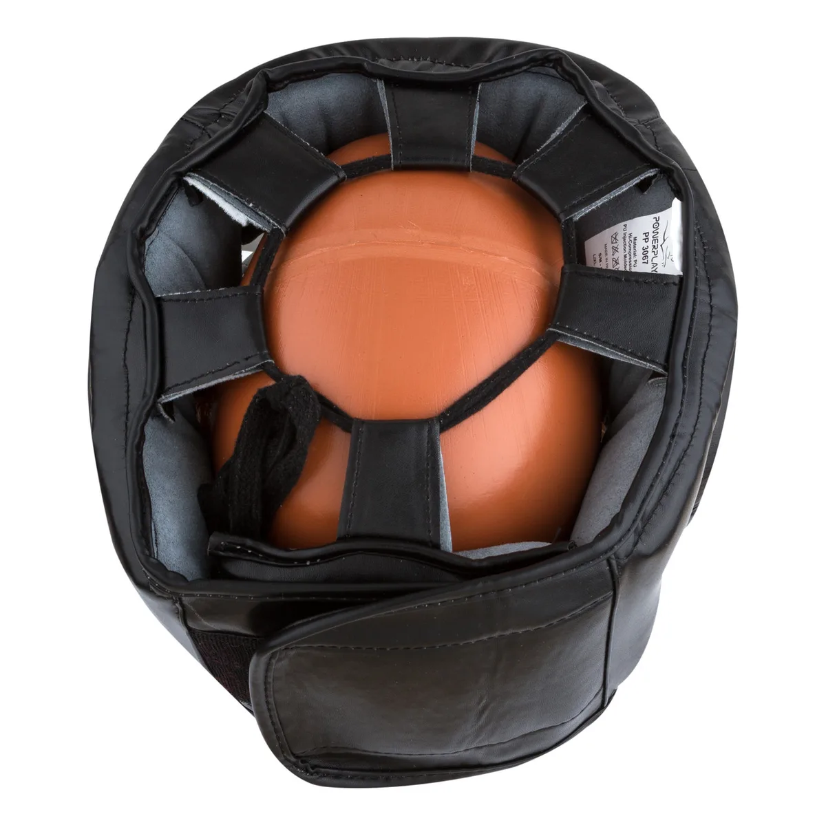 Боксерський шолом Active Point PU шкіра L Чорний