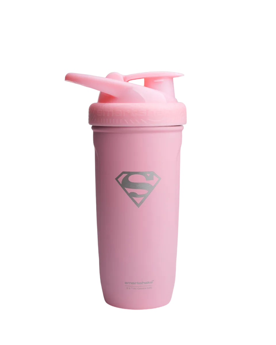 Шейкер спортивний SmartShake нержавіюча сталь 900 мл Рожевий