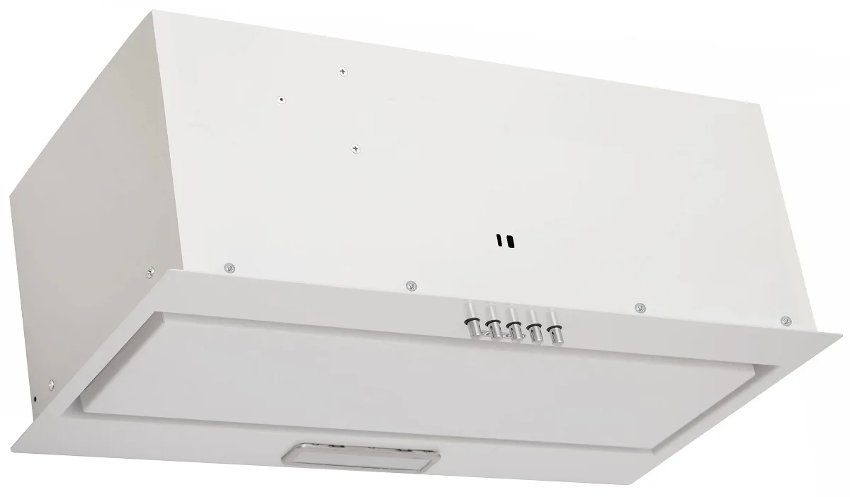 Витяжка Eleyus вбудована механічна 52 см біла LED 700 м3/год