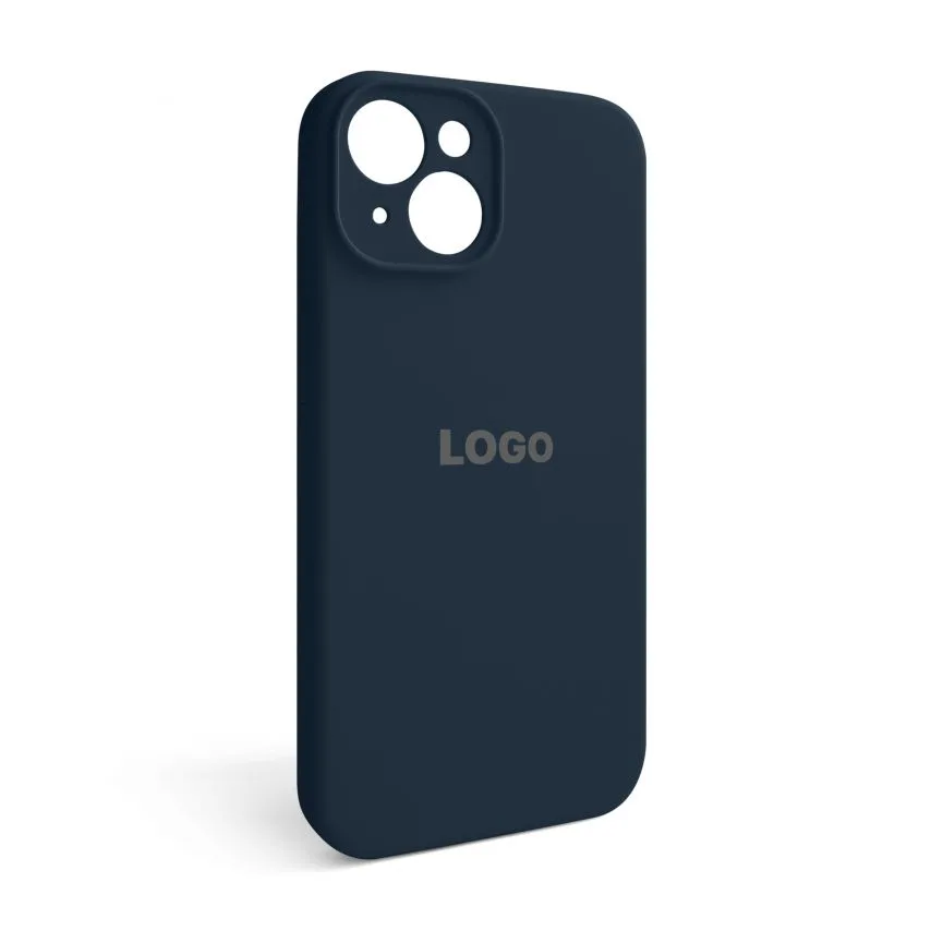 Чохол силіконовий для смартфона Apple iPhone 14  синій закрита камера
