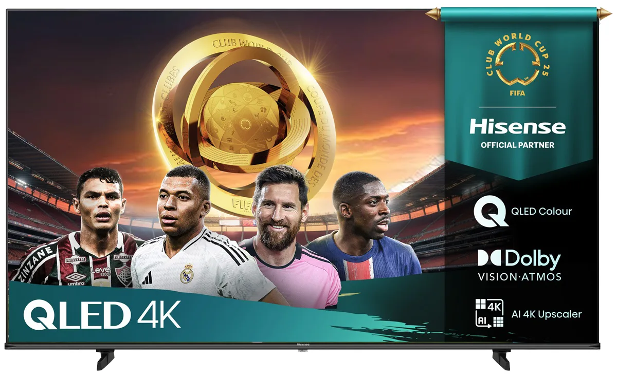 LED-телевізор Hisense QLED 55 дюймів чорний 4K HDR Dolby Vision