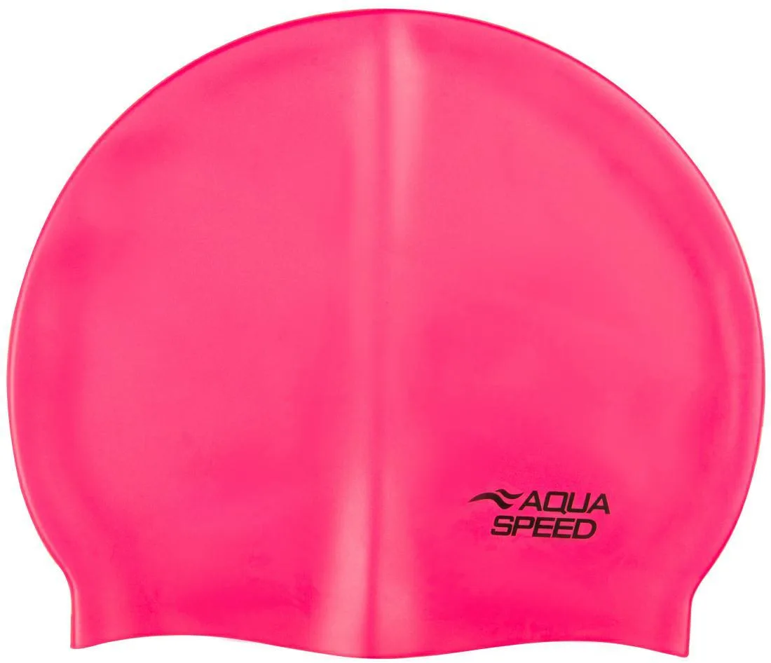 Шапка для плавання AQUA SPEED силіконова XL рожевий