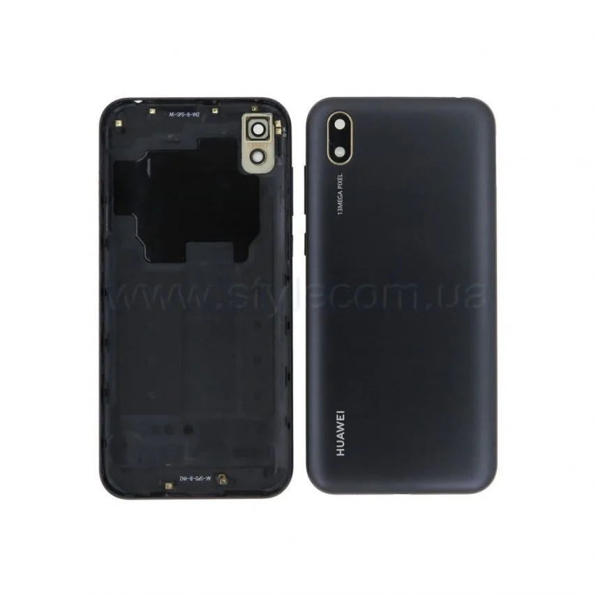 Корпус Huawei чорний Original Quality зі склом камери і бічними кнопками
