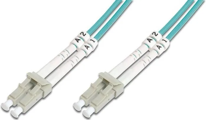 Патч-корд волоконно-оптичний DIGITUS LC/UPC-LC/UPC, 50/125, MM, OM3, duplex, 1м