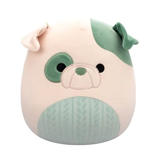М'яка іграшка Squishmallows Бульдог Августин 30 см м'який персонаж для дітей та колекціонерів