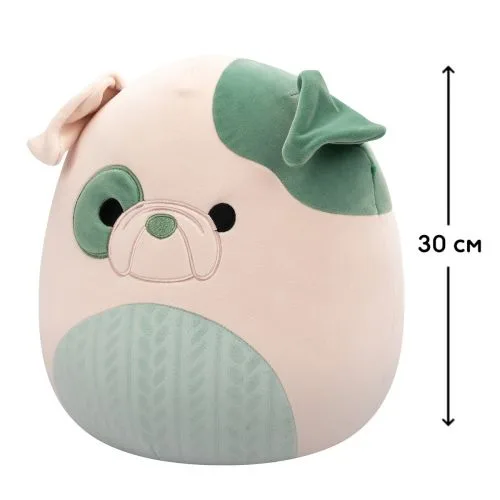 М'яка іграшка Squishmallows Бульдог Августин 30 см м'який персонаж для дітей та колекціонерів