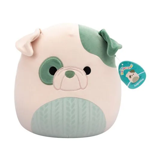 М'яка іграшка Squishmallows Бульдог Августин 30 см м'який персонаж для дітей та колекціонерів