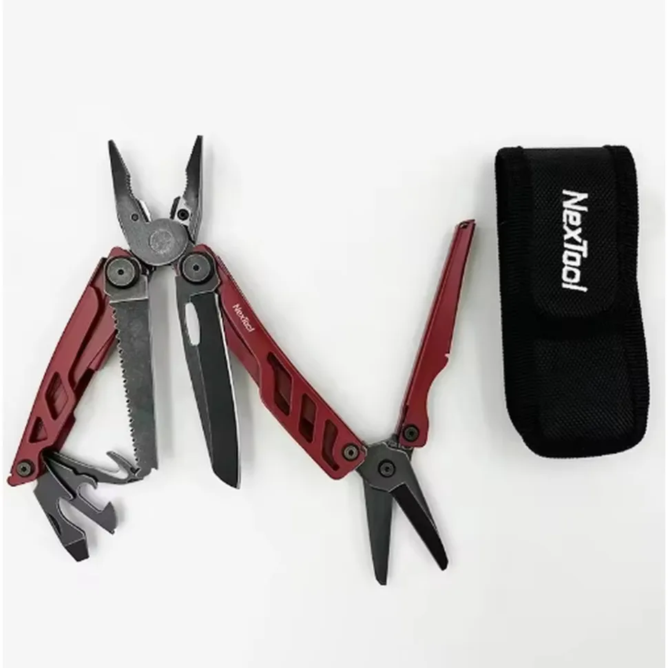 Мультитул NexTool нержавіюча сталь 110х40х21 мм червоний 16 функцій