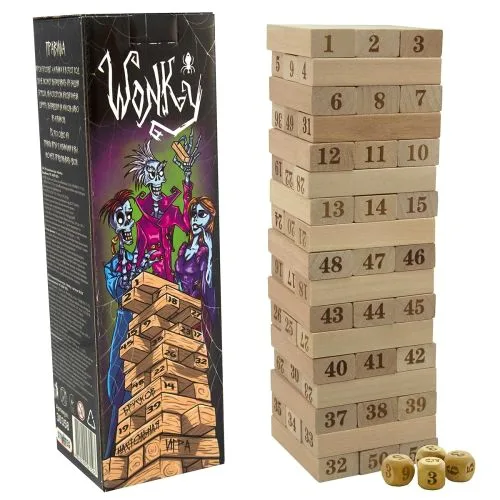 Настільна гра Strateg Wonky для сім'ї та друзів 2-4 гравці від 6 років
