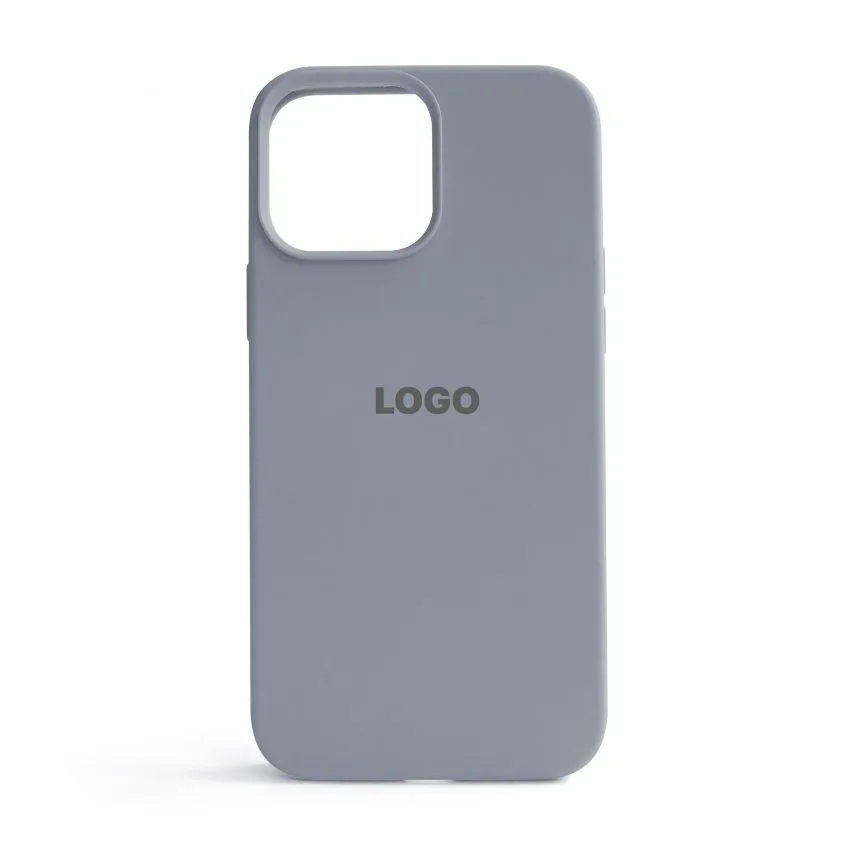Чохол Silicone Case для Apple iPhone 13 Pro Max силіконовий сірий