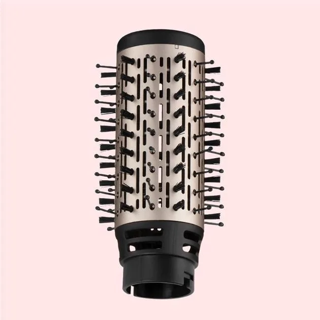 Фен-щетка Remington Coconut Smooth, 1000Вт, 2 режима, ионизация, холодный обдув, 2 насадки, черный с розовым