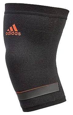 Фіксатор коліна Adidas поліамід поліестер еластан S чорний червоний