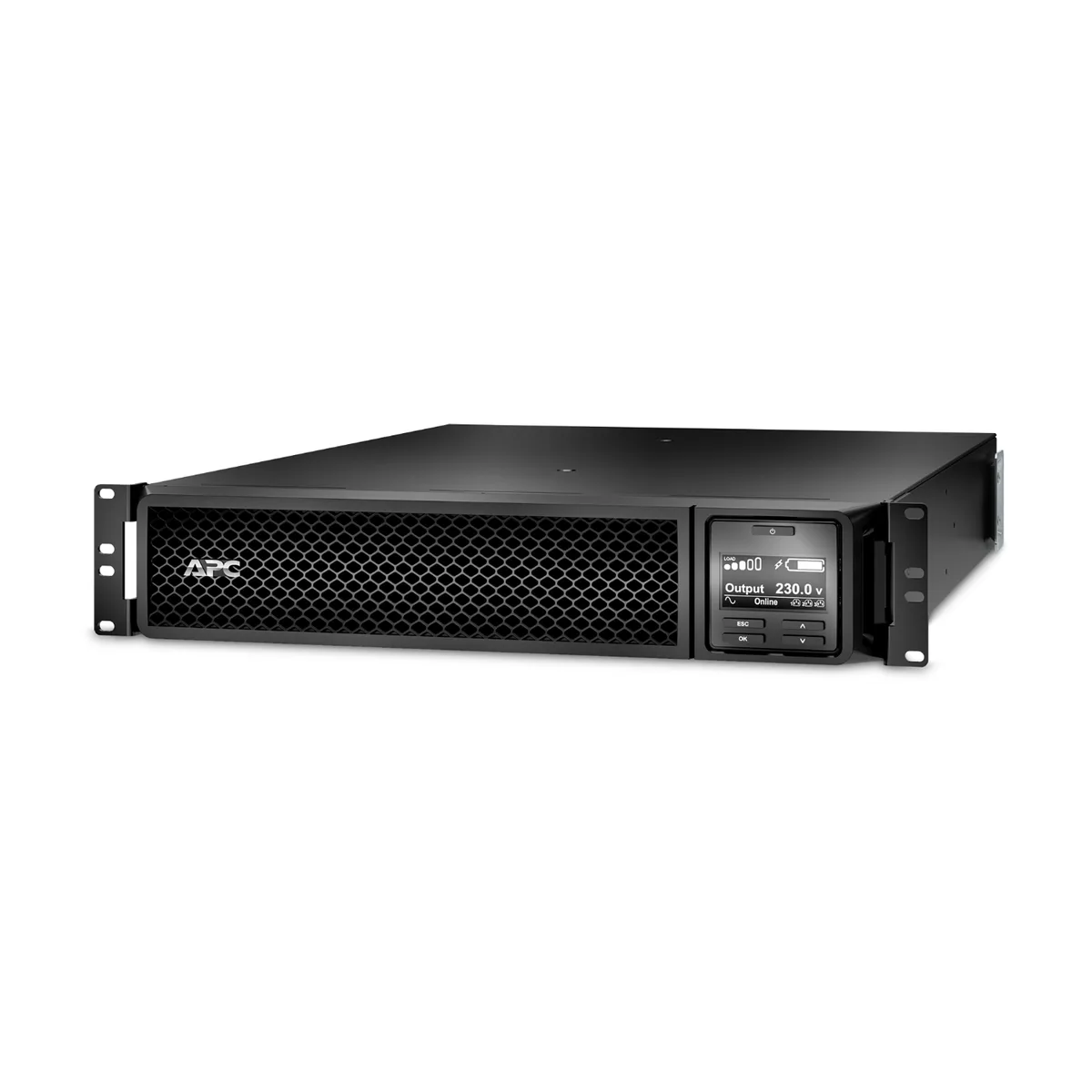 Джерело безперебійного живлення APC 2200VA 1980W RM 2U LCD USB 8xC13 2xC19
