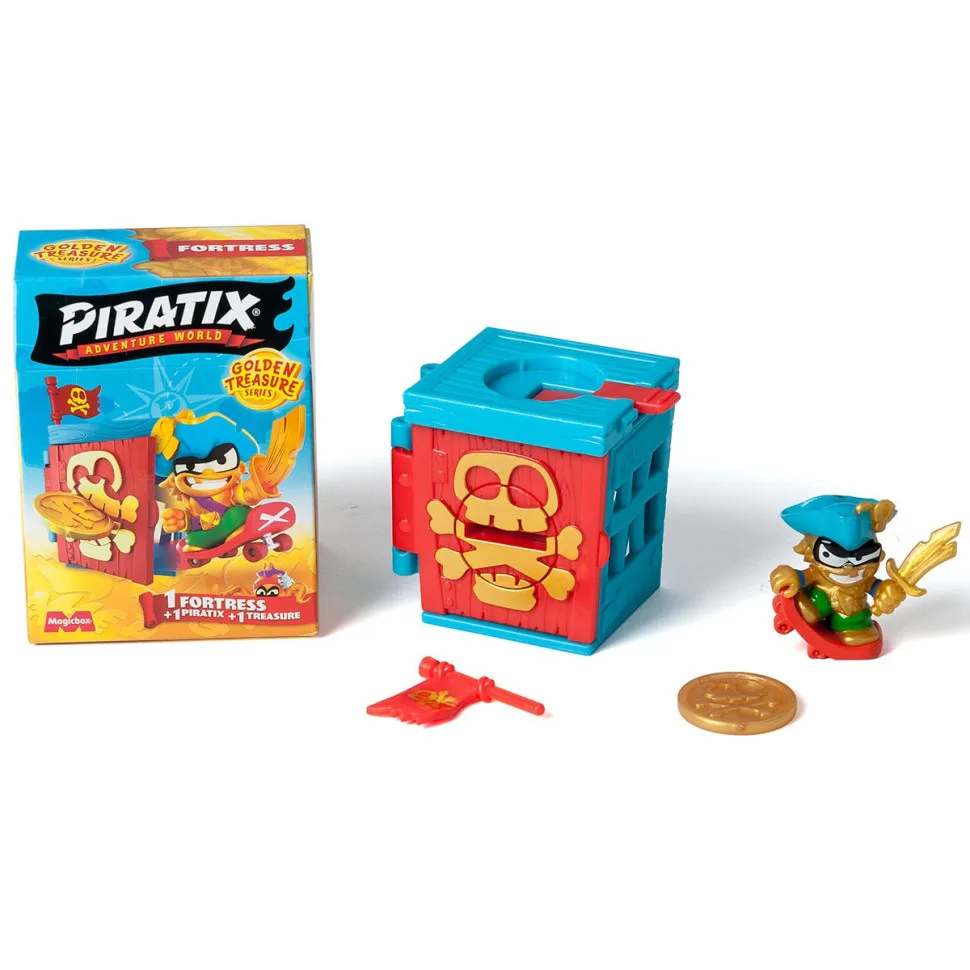 Детский игровой набор Piratix пластик 6 см Крепость цветная