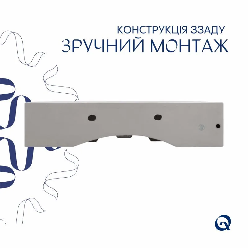 Раковина підвісна Qtap Nando 610х420 мм керамічна біла з отвором для змішувача