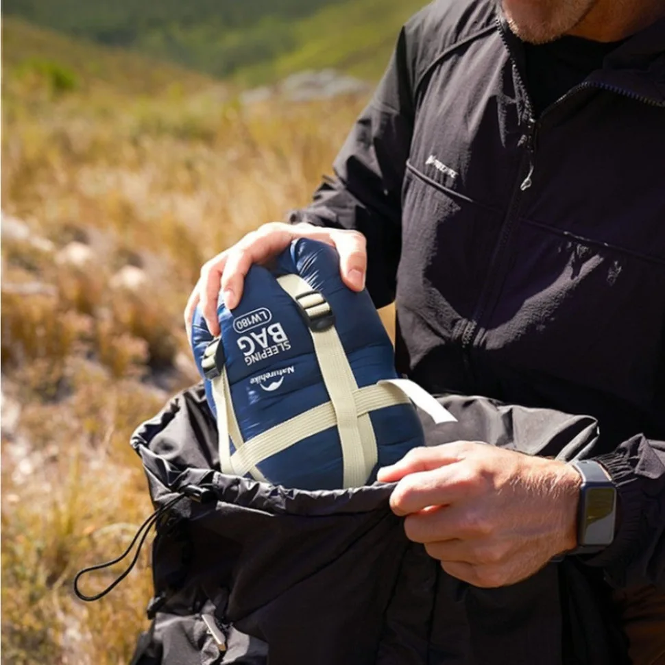 Спальный мешок Naturehike полиэстер 205х85 см XL синий