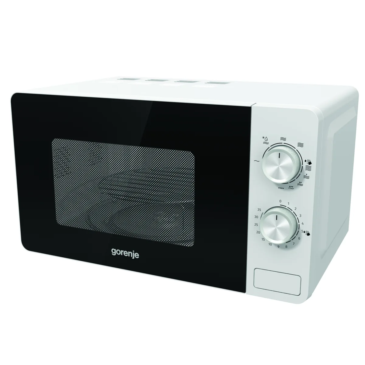 Мікрохвильова піч Gorenje, 20л, механічне управління, 800Вт, функція гриля, білий колір.