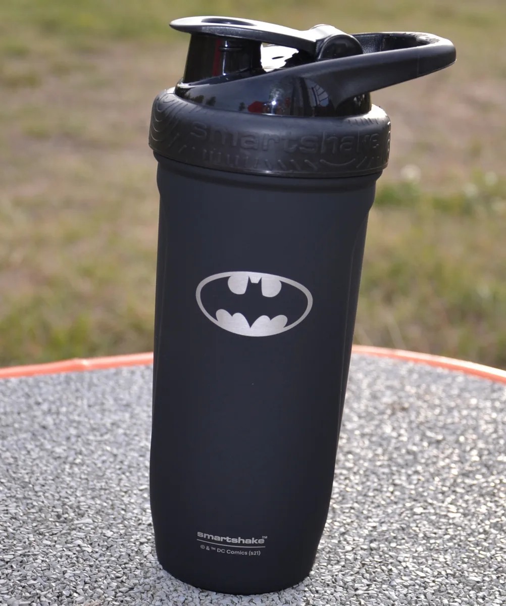 Шейкер спортивний SmartShake нержавіюча сталь 900 мл чорний