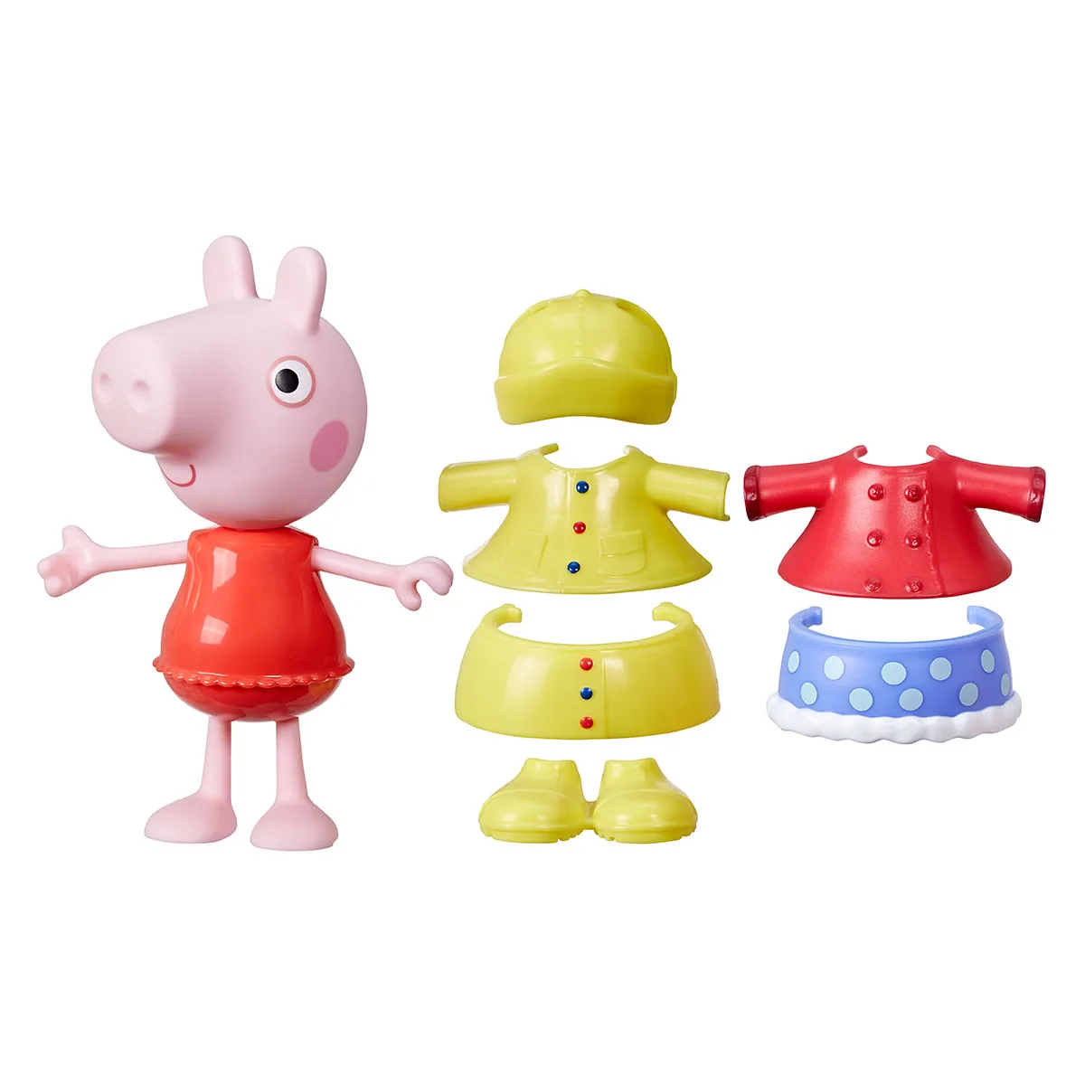 Ігровий набір Peppa Pig полімер 15 см кораловий блакитний жовтий