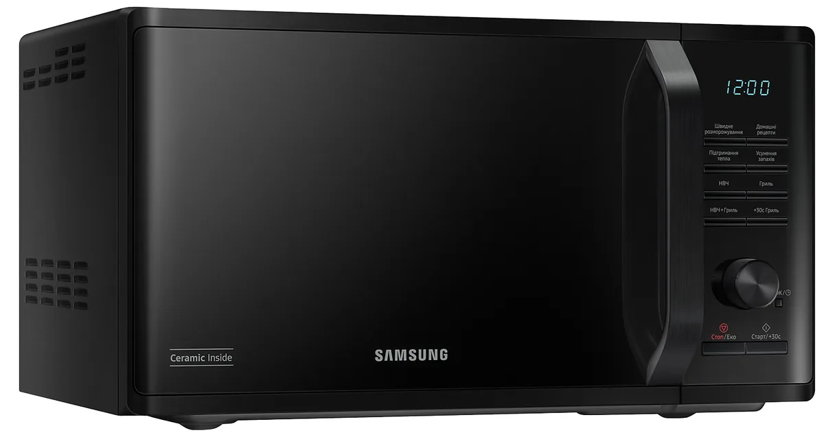 Мікрохвильова піч Samsung з грилем 23 л 800 Вт чорна