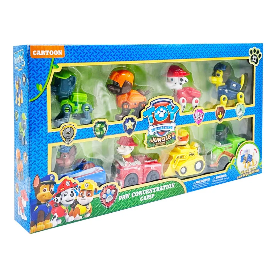 Дитячий набір фігурок героїв Щенячого патруля YG Toys, пластик, 8 фігурок і машинок, багатоколірний