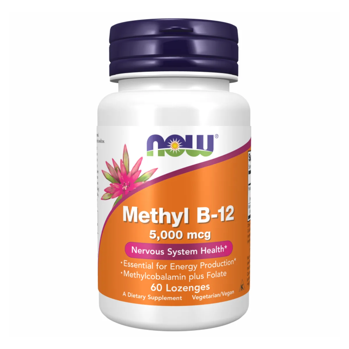 Methyl B-12 Now Foods 5000 мкг 60 леденцов для рассасывания