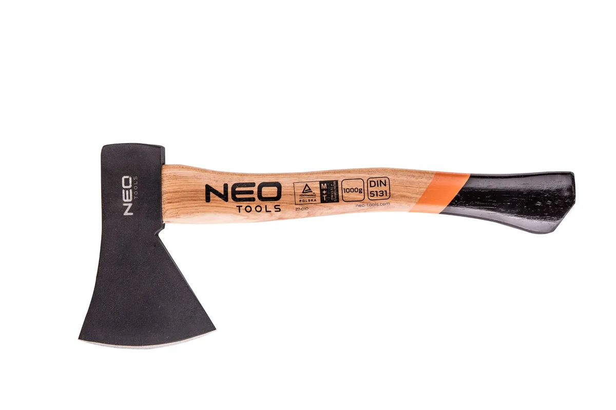 Універсальна сокира Neo Tools з руків’ям із гікорі, 40 см, 1000 г.