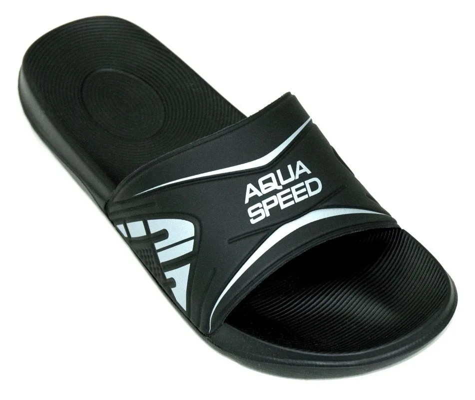 Шльопанці AQUA SPEED EVA 43 чорний сріблястий для плавання