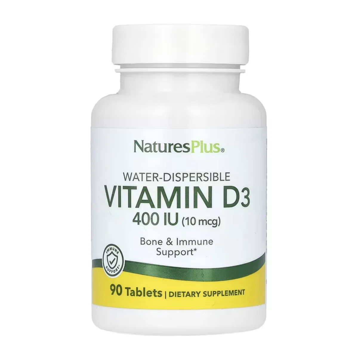 Вітамін D3 400IU Nature's Plus вегетаріанський 90 таблеток без глютену
