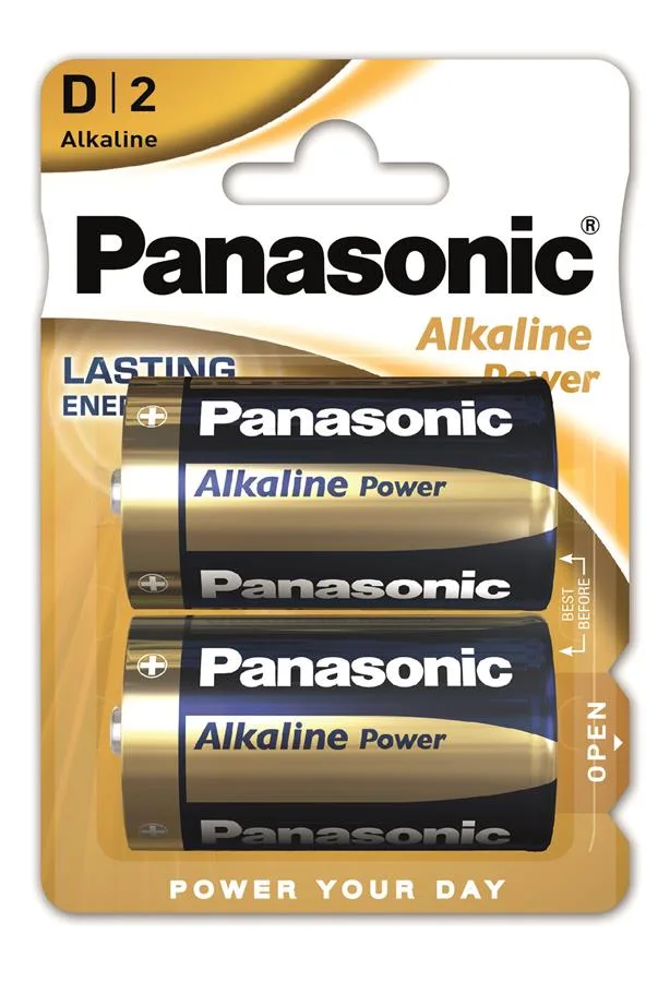 Батарейка Panasonic ALKALINE POWER лужна D(LR20) блістер, 2 шт.