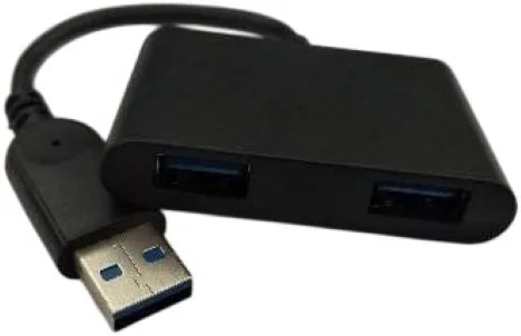 Хаб DIGITUS USB-A 2 порти чорний