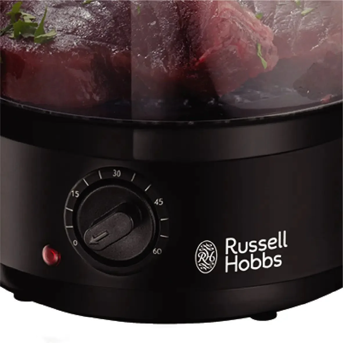 Пароварка Russell Hobbs нержавеющая сталь 7 л черная