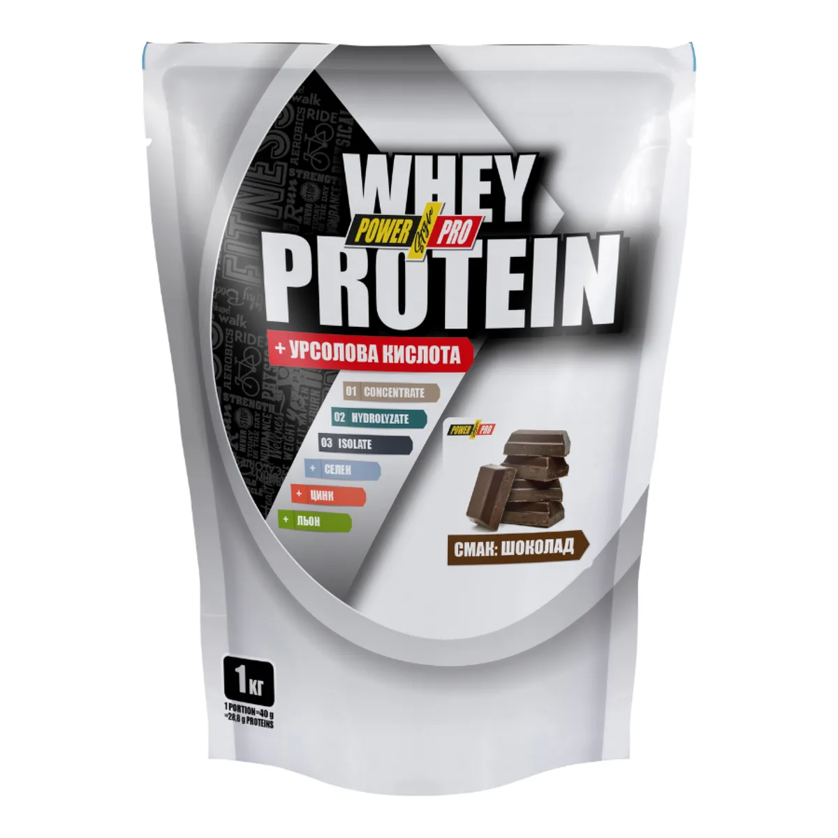 Протеїн Power Pro Whey Protein 1000 г Шоколадний
